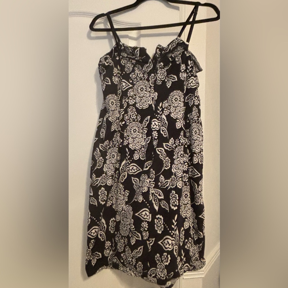 Black and White Paisley Mini Dress